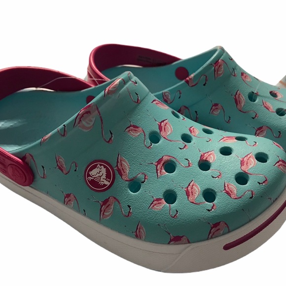 CROCS Other - 🇨🇦CROCS  TODDLER GIRLS Flamingo Print Size 12/13